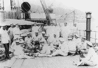 На палубе броненосного крейсера "Адмирал Нахимов", 1900-1903 годы
