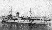 Броненосный крейсер "Адмирал Нахимов" в Средиземном море