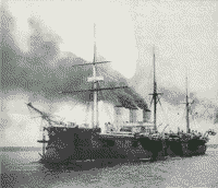 Броненосный крейсер "Память Азова" в Учебно-Артиллерийском отряде, 1902 год