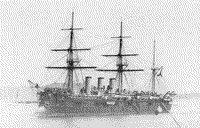 Полуброненосный фрегат "Память Азова" в Тулоне, 1890-е годы