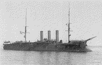Броненосный крейсер "Память Азова" в дни восстания, июль 1906 года
