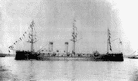 Броненосный крейсер "Рюрик" на Кильском рейде, июнь 1895 года