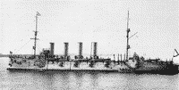 Броненосный крейсер "Громобой" после капитального ремонта, 1911 год