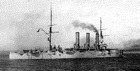 Бронепалубный крейсер "Паллада" в составе Тихоокеанской эскадры