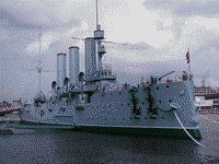 Макет крейсер "Аврора", сентябрь 2003 года