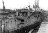 Крейсер "Аврора" на восстановлении в 1923 году