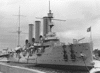 Макет крейсера "Аврора", конец 1980-х годов