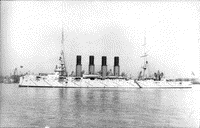 Крейсер "Варяг" в Филадельфии перед уходом в Россию, начало 1901 года