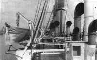 Вид на шканцы с левого крыла кормового мостика крейсера "Варяг"
