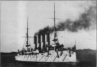 Крейсер "Варяг" приняв полный запас угля направляется в Персидсикий залив, конец 1901 года