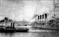 Крейсер "Варяг" в Порт-Артуре, 15 февраля 1903 года