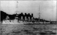 Крейсер "Варяг" на рейде Чемульпо, 16 октября 1902 года