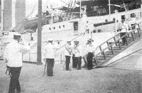 Встреча военного министра генерала А.Н. Куропаткина на крейсере "Аскольд" в Порт-Артуре, 30 апреля 1903 года