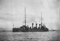 Крейсер "Олег" перед уходом на Дальний Восток, 1904 год