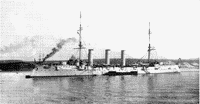 Бронепалубный крейсер "Память Меркурия" в 1917 году
