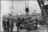 Крейсер "Коминтерн" во время капитального ремонта 1930-1931 годы