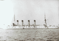 Броненосный крейсер "Баян" на Балтике, 1903 год