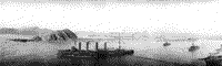 Выход броненосного крейсера "Баян" с внутреннего рейда Порт-Артура на помощь миноносцу "Страшный", 31 марта 1904 года