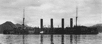 Японский крейсер "Асо" в Майдзуру, август 1905 года