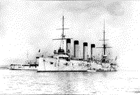 Броненосный крейсер "Баян" на Большом Кронштадтском рейде, 6 мая 1903 года