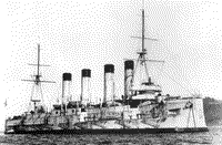 Броненосный крейсер "Баян" в Тулоне, 1902 год