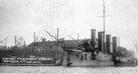 Броненосный крейсер "Адмирал Макаров" в Портсмуте, 1908 год