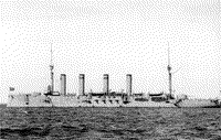 Броненосный крейсер "Паллада" на Ревельском рейде, 1911 год