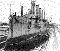 Броненосный крейсер "Баян" в доке, 1911 год