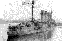 Броненосный крейсер "Баян" на Малом Кронштадтском рейде, 1911 год