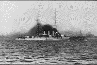 Броненосный крейсер "Рюрик" на Ревельском рейде, 1913 год