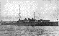 Броненосный крейсер "Рюрик" на Большом кронштадтском рейде под флагом вице-адмирала Н.О. Эссена, 1914 год