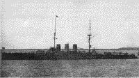 Броненосный крейсер "Рюрик" под флагом вице-адмирала В.А. Канина на рейде у Гельсингфорса, 1916 год