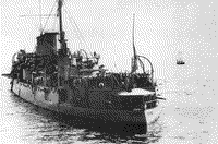 Подъем флага на броненосном крейсере "Рюрик", 1912 год