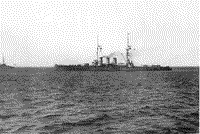 Броненосный крейсер "Рюрик" на Ревельском рейде, 1912 год