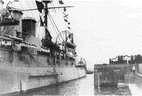 Броненосный крейсер "Рюрик" на торжественном открытиии Алексеевского дока в Кронштадте, 1 июня 1914 года