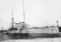 Броненосный крейсер "Рюрик" на зимовке в Ревеле, зима 1915-1916 годов