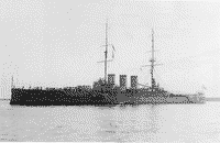 Броненосный крейсер "Рюрик" в Портленде, сентябрь 1913 года