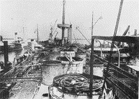 Крейсер "Прут" в Николаеве, 1915 год