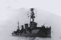 Гвардейский крейсер "Красный Крым" возвращается в Севастополь, 1944 год