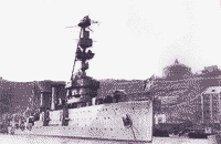 Легкий крейсер "Красный Крым" в Южной бухте Севастополя, после ноября 1944 года