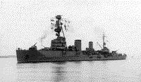 Гвардейский крейсер "Красный Крым" возвращается в Севастополь, 5 ноября 1944 года