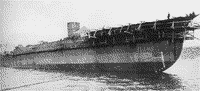 Крейсер "Красный Кавказ" после спуска на воду, 9 сентября 1930 года