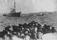 Крейсер "Красный Кавказ" на рейде в Стамбуле, 1933 год
