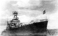 Крейсер "Киров" на рейде, 1941 год