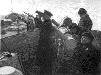 Кормовой зенитный дальномерный пост крейсера "Киров", 28 марта 1944 года