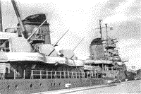 Крейсер "Максим Горький" в базе Порккала-Удд, август 1947 года