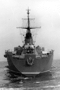 Крейсер "Молотов" после капитального ремонта и модернизации, 1955 год