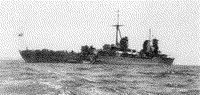 Крейсер "Молотов" на рейде, 1944-1945 годы