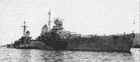 Крейсер "Калинин" в камуфляжной окраске, 1945 год