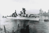 Крейсер проекта 68-К "Железняков" выходит на ходовые испытания, 1950 год